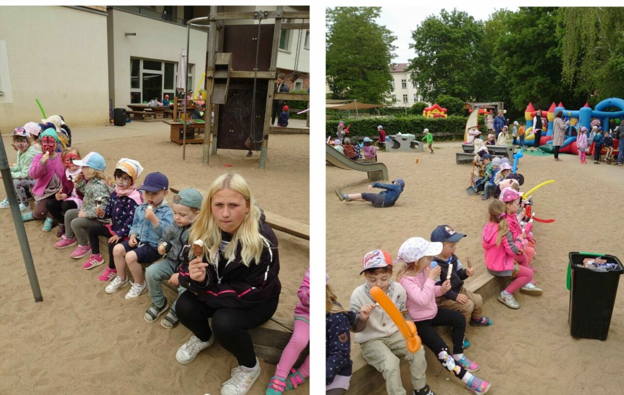 Eis-Überraschung für die Kinder unseres Patenkindergartens